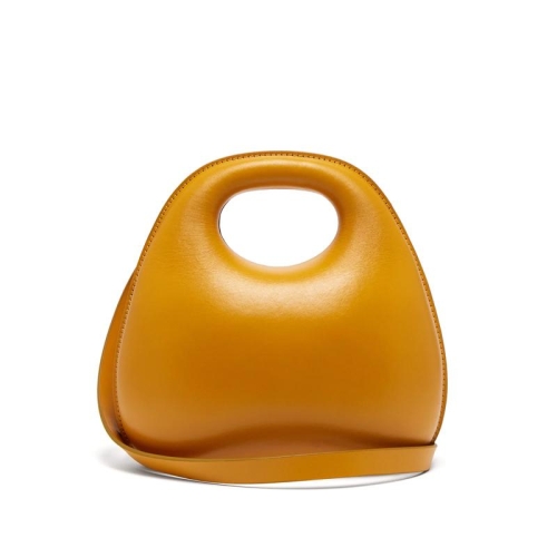 Gelbe Handtaschen aus veganem Leder